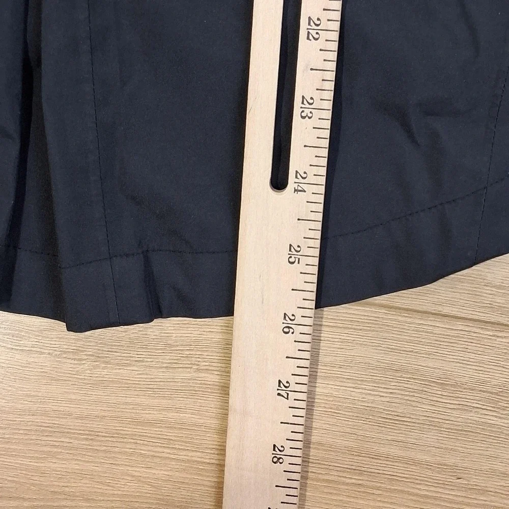 Nike Jacket Kids Small Black Hooded Windbreaker Long Running Rain Coat